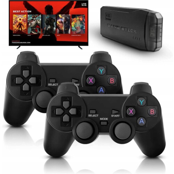 Konsol Video Game Retro 64GB-15000 Game 4K HD TV dengan Pengontrol M8